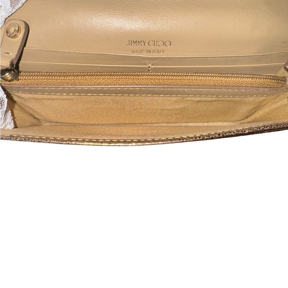 JIMMY CHOO Long Wallet Studs Leather Authentic USED EUC with Box and COA - Picture 8 of 9